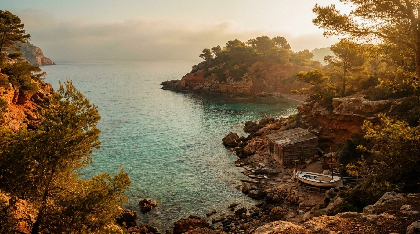 Norte de Ibiza: cala escondida en Portinatx